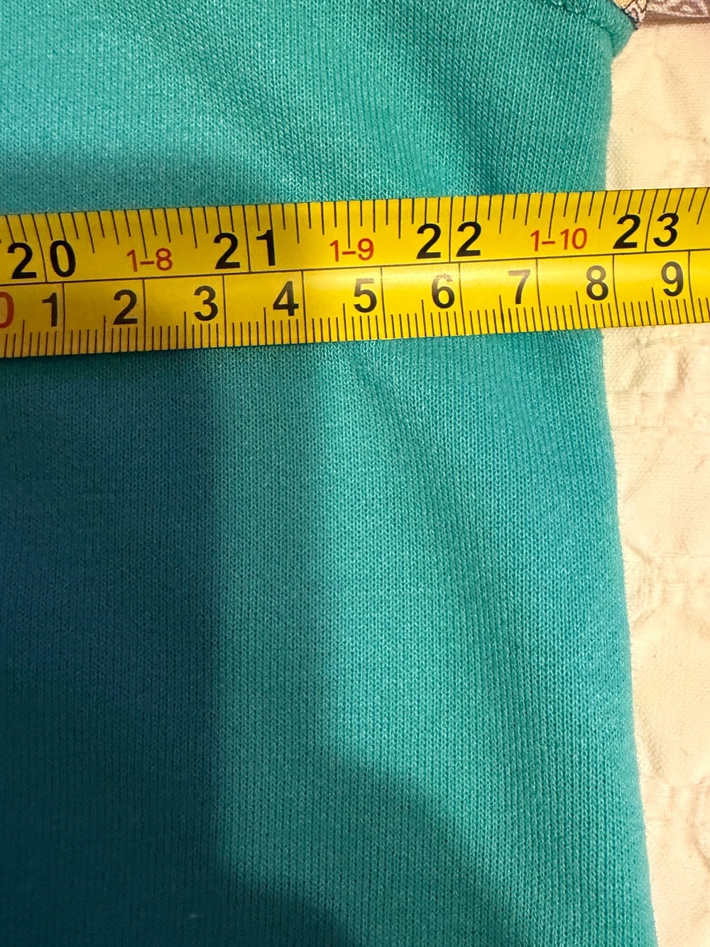 4/$25 Teal Patchwork Raglan Pullover Sweatshirt - Picture 5 of 6